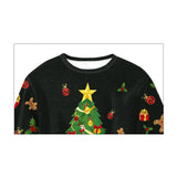 Fashion Women Ugly Christmas Sweater Casual Long Sleeve Round Neck Pullover Tops