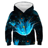 Children Colorful Blaze 3D Print Hoodies Kids Clothes Girls Sweatshirts Long Sleeve Pullovers Boys Autumn Thin Outfits Sweater