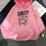 Tokyo Ghoul Hoodie Men Kaneki Ken Eye Face Spring Anime Pullovers Loose Hip Hop Sweatshirts Punk Streetwears Unisex