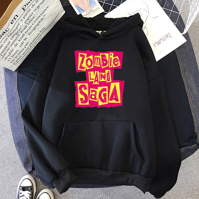 ZombieLand Saga Letter Printing Sweatshirt Women Kawaii Clothing Aesthetic Streetwears Hip Hop Graphic Harajuku Plus Size Hoodie