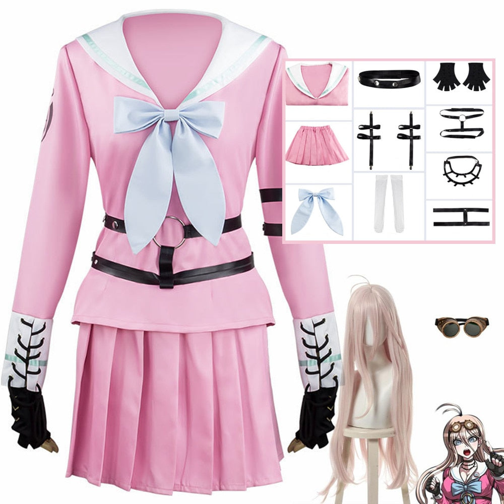 Anime Miu Iruma Cosplay Costume Danganronpa V3 Cosplay School Uniform Women Girls Dresses