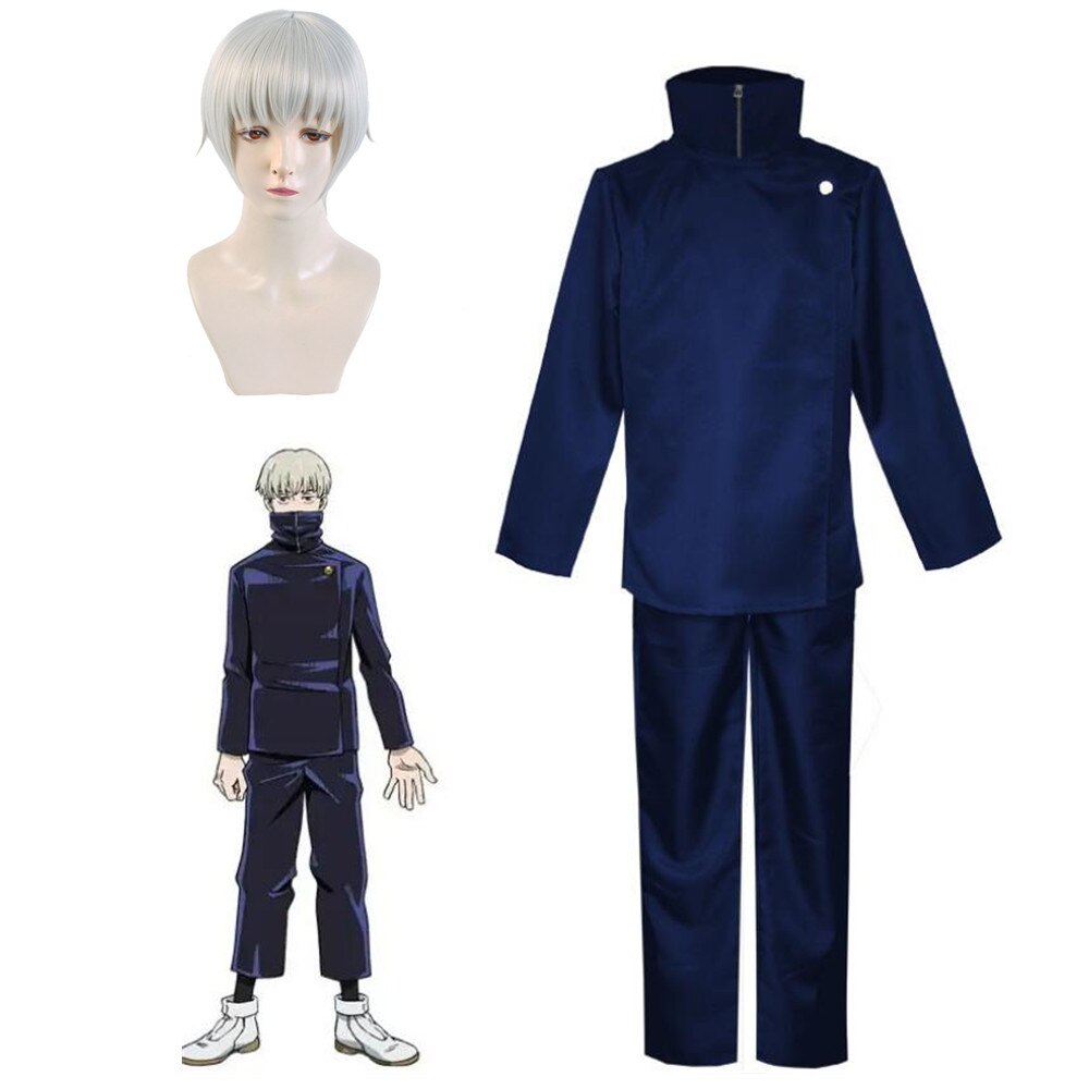 Jujutsu Kaisen Anime Toge Inumaki Cosplay Costume Top Pants School Uniform Set