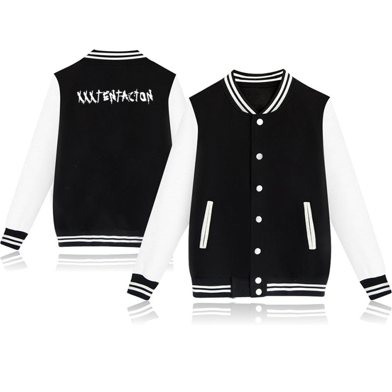 Lovely Harajuku Baseball Uniform XXX Tentacion Jackets Casual Sportswear