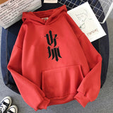 Harajuku Vintage Hoodie Text Print Winter Oversized Sweatshirt Keep Warm Plus Velvet Loose Fashion Streetwear