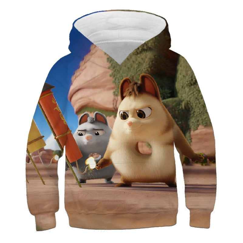 Kids Clothes Girls Cute Cartoon Dog 3D Print Hoodies Children's Clothing Autumn Bluey Sweatshirts Boys Long Sleeve Tops Outfits