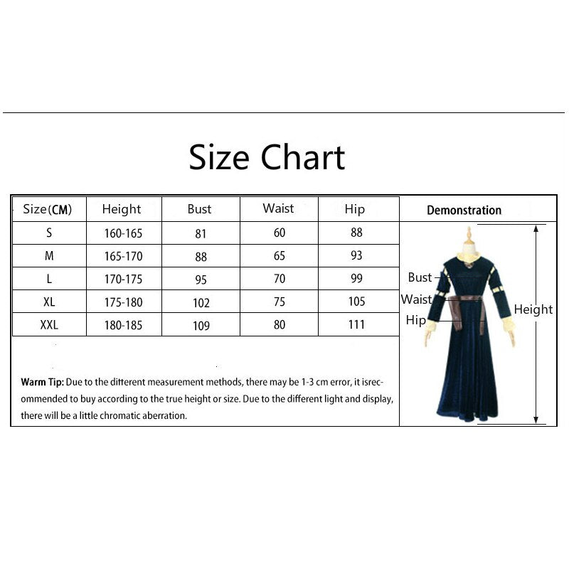 New Anime Brave Merida Cosplay Costume Dress Wigs Princess Women Femal –  magichoodies