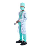Children Doctor Cosplay Hospital Suit Dress Up Halloween Costume For Kids