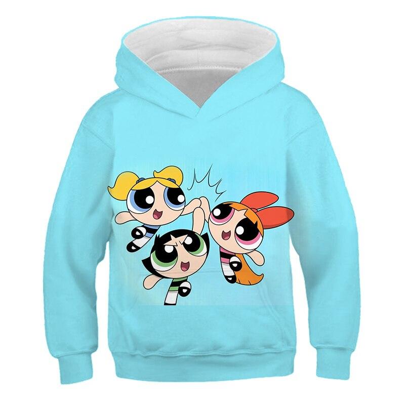 Girl's Little Sisters Series 3D Cartoon Hooded Sweatshirt Anime Harajuku Fashion Casual Jacket Fashion Sweater  Autumn
