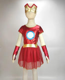 SuperHero Girls Irongirls Costume for Kids TuTu Dress  Halloween Costume (3-9Years) 3pcs/1set Party Dress