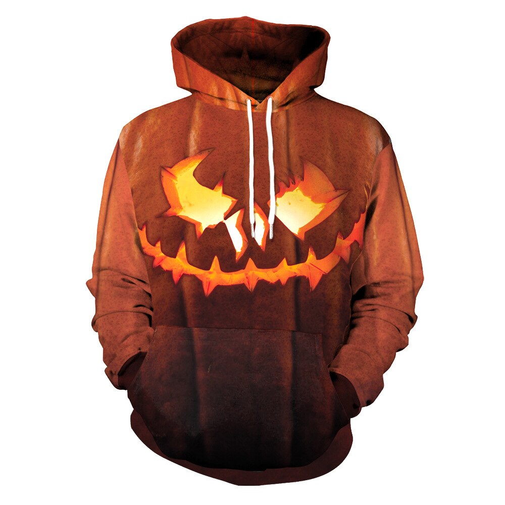 Men Women Hoodies Outerwear Halloween Gift Pumpkin 3D Print Female/male Hoody Sweatshirt