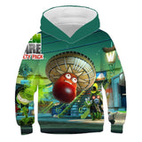 New Plant Zombie 3D Printing Boys and Girls Sweatshirt, Custom Fashion, Leisure, Personality. Cartoon Children's Hoodie