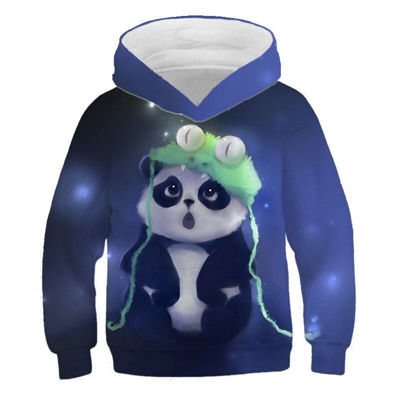 Baby Girls Clothes Cute Panda 3D Print Hoodies Kids Sweatshirts Hoodie Sweater For Children Outwfits Baby Boys Long Tops