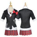 Anime Danganronpa Enoshima Junko Cosplay Costume Uniform Cafe Work Clothes Short Skirt Set