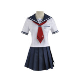 Danganronpa 3 Cosplay Costume Naegi Komaru Cos Woman JK School Uniform Cosplay Costume Top+Skirt+Tie+Socks Halloween Costume