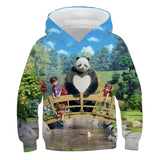 Children Cute Panda Serise Hoodies For Girls Kids Clothes Anime Cartoon Hoodie Boys Sweatshirts Autumn Long Sleeve Pullovers