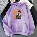 Anime Hoodie Genshin Impact Zhong Li Print Harajuku Oversize Sweatshirts Hoody Unisex Casual Cool Game Tops Pullover
