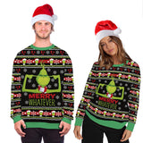 Fashion Winter Ugly Christmas Sweater Funny 3D Cartoons Printing Round Neck Sweater for Young People Casual Funny Hooded