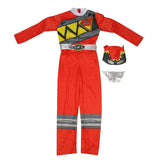 Red Power Dino Charge Boys Girls Muscle Costume Superhero Costume Children