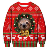 Ugly Christmas Sweaters Jumpers Tops Men Women Holiday Party 2020 Crewneck Long Sleeve Funny Dog Print 3D Hoodie Sweatshirt