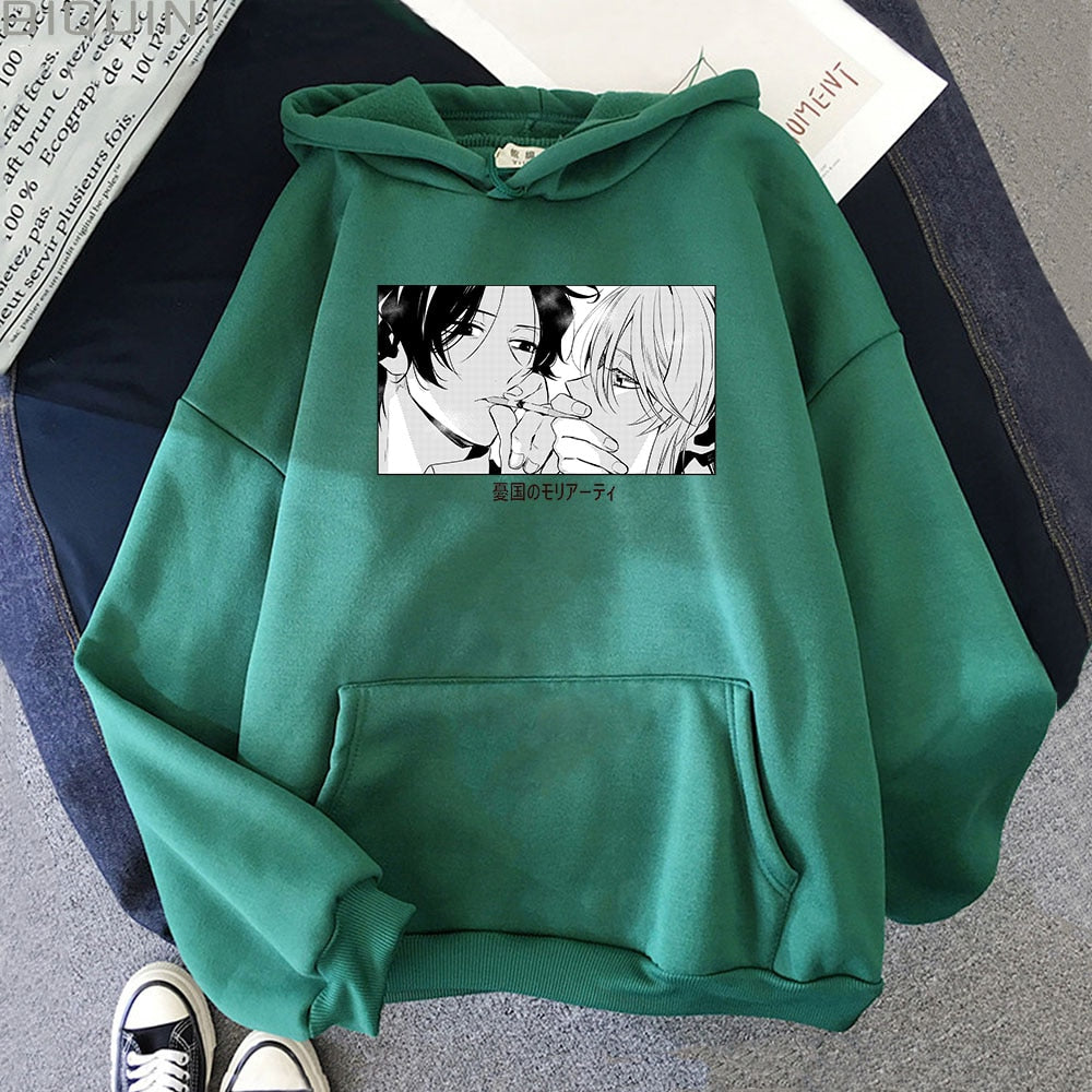 Sweatshirt Streetwear, Moriarty Patriots, Sweater Anime, Cloudy