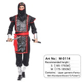 Halloween New Costumes Carnival For Adult Men Women Ninja Cosplay Party Performance Primitive Clothing Dress