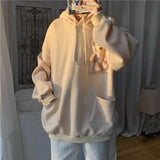Cute Bear Ears Hooded Top Couple Matching Hoodie Creative Toy In Pockets Sweatshirt Fleece Casual Pullover