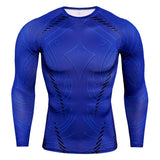 Mens Compression Shirts 3D Teen  Long Sleeve T Shirt Fitness Men Lycra MMA Workout T-Shirts Tights  Clothing