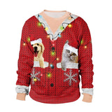 Ugly Christmas Unisex Men Women Sweater 3D Print Vacation Santa Elf Funny Christmas Jumper Autumn Winter Tops Clothing