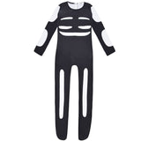 Anime Friday Night Funkin Cute Spooky Month Skid Pump Cosplay Costume Kids Boys Halloween Jumpsuit Mask Skeleton Skull Clothes