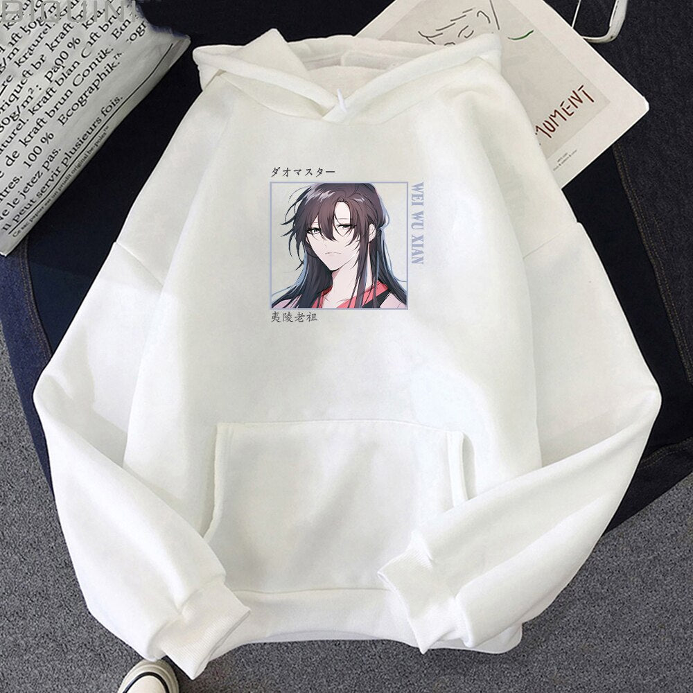 Anime Hoodie Loose Aesthetic Handsome Print Mo Dao Zu Shi Oversize Sweatshirt Streetwear Japanese Tops