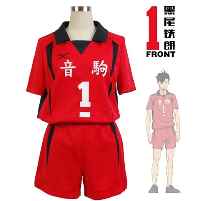 Anime Haikyuu Halloween Costume Nekoma High School  Kenma Kozume Kuroo Tetsuro Cosplay Jersey Sports Wear Uniform (2 Colors)