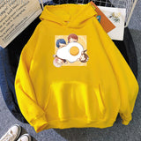 Anime Hot Wonder Egg Priority Printed Kawaii Aesthetic Korean Hoodie Cute Oversize Sweatshirt