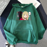 Wonder Egg Priority Anime Kawai Rika Print Cool Girl Carton Loose Sweatshirt Aesthetic Hoodie