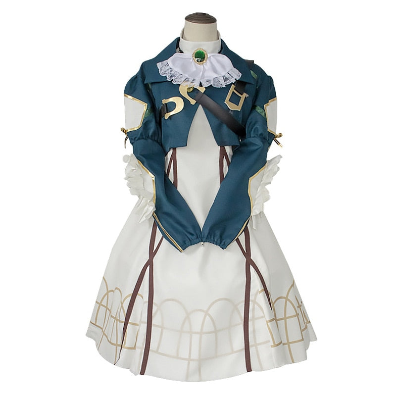 Anime Violet Evergarden Cosplay Costume High Quality Princess Maid Dress Halloween Carnival Prom Skirt