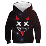 Kids XO Graffiti 3D Hoodies Sweatshirt Long Sleeve Hoodie Children Cloth Boys/Girl Sweater Cool Tops 4-14T