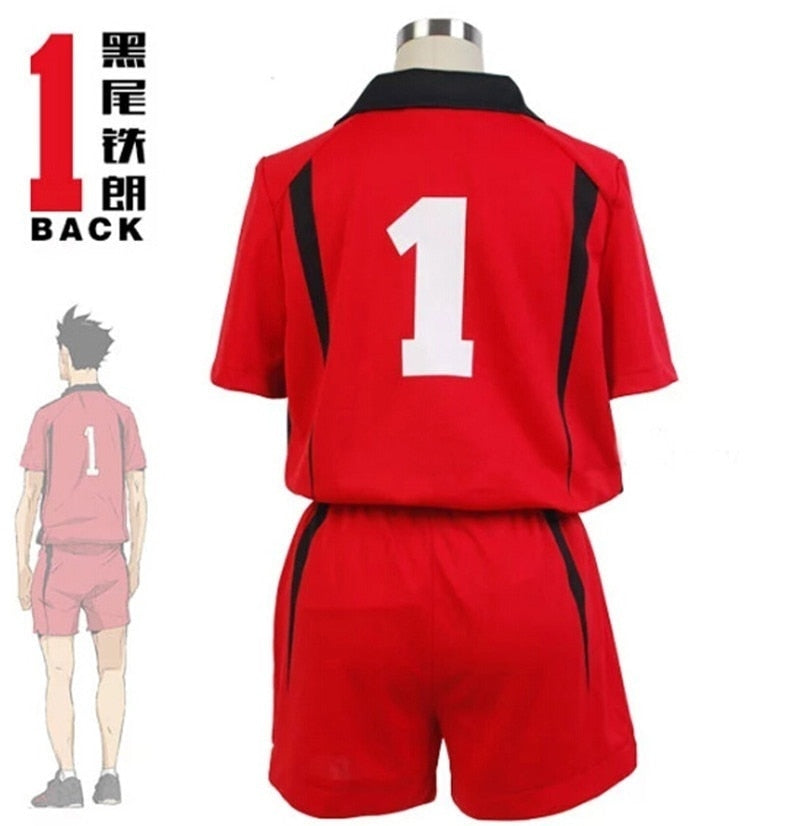 Haikyuu!! Nekoma High School cosplay costume No 1 Tetsurou Kuroo no 5 Kenma Kozume cosplay Jersey Sports Wear Uniform Size S-XXL