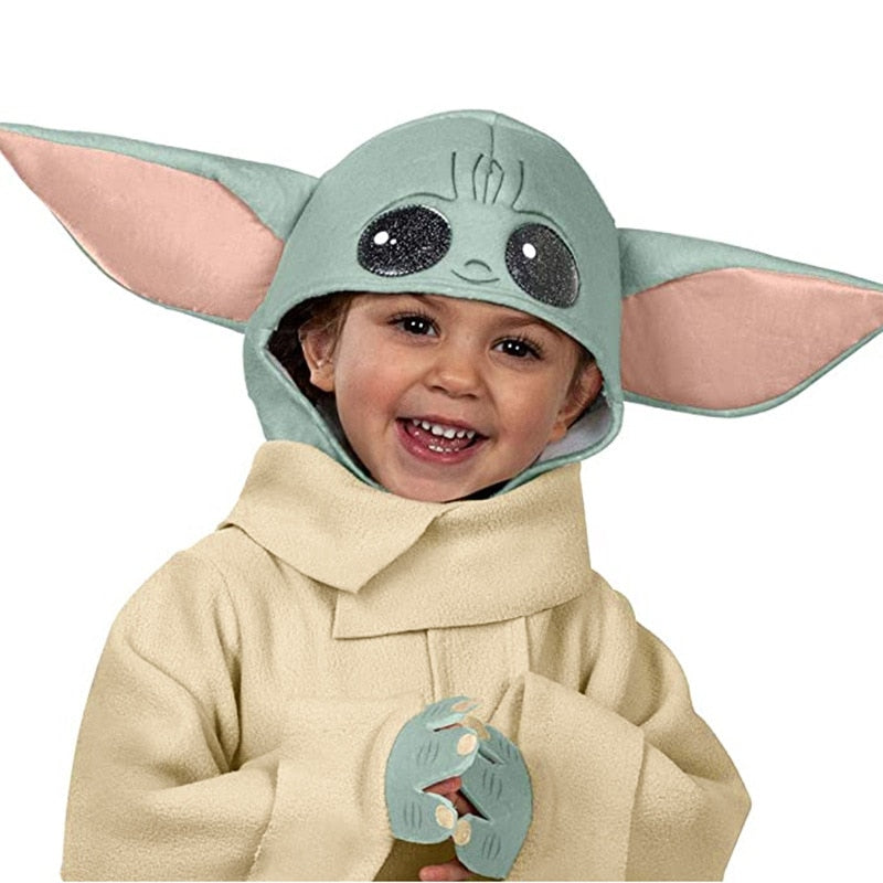 Halloween Hot Selling Arrive Cute Yoda-Baby Costume Carnival Birthday Party Christmas New Year Kids Anime Cosplay Funny 3-12Y