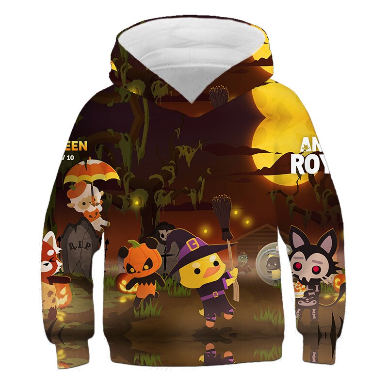 Cartoon Fox Animals New Fashion Boys Girls Hoodies 3D Printed Autumn Sweatshirt for Children Hoodie Super Kids Pullovers Outfit