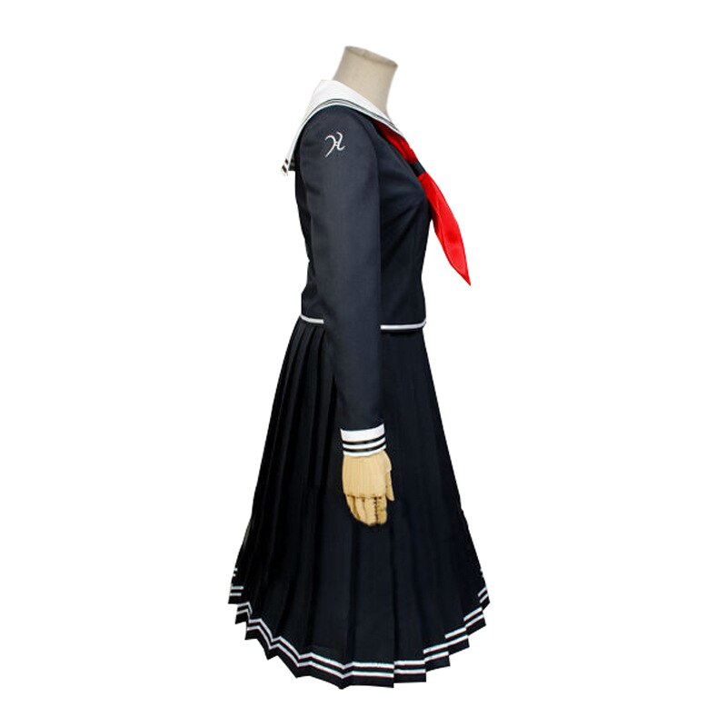 Anime Danganronpa Toko Fukawa Cosplay Costume Dangan-Ronpa Cos Halloween Party Costume Adult Women Jk Sailor Suit Tops Skirt