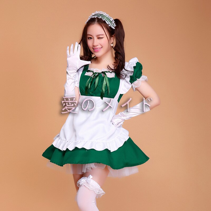 Cafe Restaurant Maid Wear Waiter Professional Uniform Short Skirt Anime Servant Cosplay Costume Sweet lolita Clothes