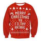 Ugly Christmas Sweater Unisex Men Women Vacation Pullover Funny Sweaters Tops Autumn Winter Clothing Round Neck Streetwear