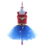 Wonder Girl Costume Dress Superhero Children Halloween Costume for Kids