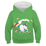 Funny WOW Dog Hoodies Kids Cartoon Unicorn Sweatshirts For Boys Girls 3D Print Children's Comfortable Clothes Sports Autumn New