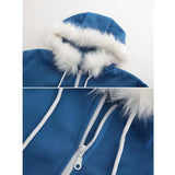 Undertale Sans Blue Coat Cosplay Hoodies Jacket Unisex Sweatshirts Zipper