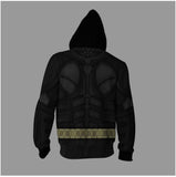 3D Print Dark Knight Movie Batman Sweatshirts Zipper Hoodies