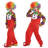 Halloween Funny Kids Children Clown Costume For Baby Girls Boys Holiday Purim Carnival Party Costumes Dress