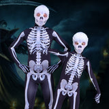 Halloween Children Skeleton Skeleton Ghost Clothes Masquerade Costumes Halloween Horror Costumes for Men and Women