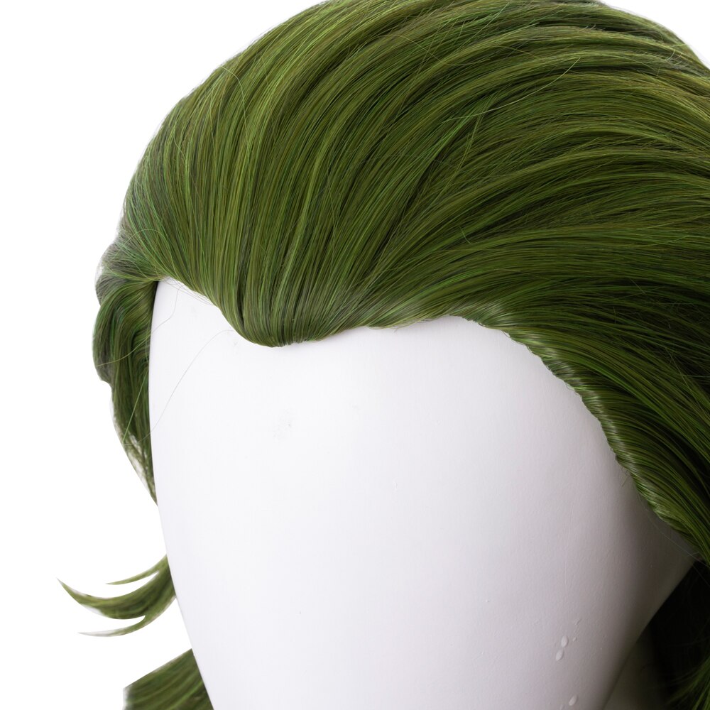 Clown Origin Series with The Same Wig Horror Clown Green Long Hair Halloween Cosplay Costume Stage Costume