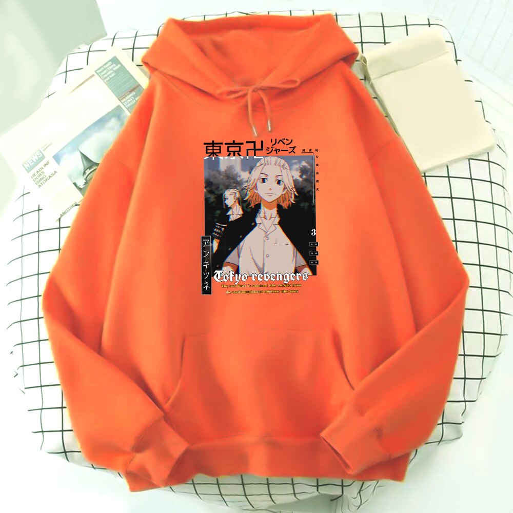 Anime Tokyo Revengers Hoodie Loose Aesthetic Manjirou Handsome Printed Sweatshirt Fashion Top