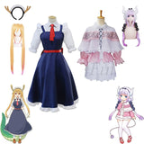 Miss Kobayashi Dragon Maid Kanna Kamui Cosplay Costume Halloween Kobayashi san Chi no Maid Uniforms Lolita Dress